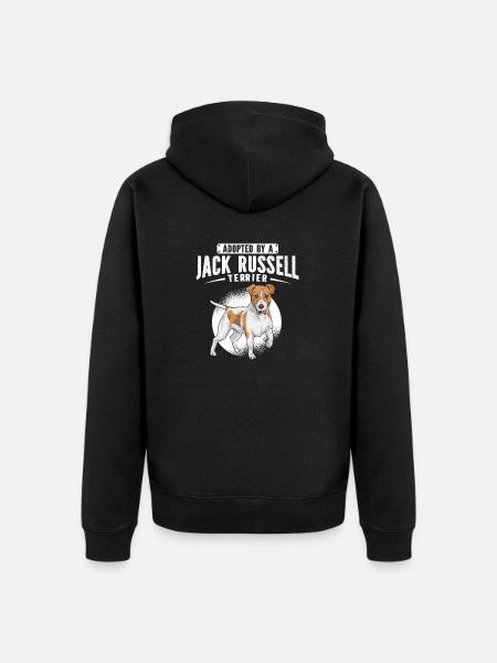 Jack Russell Terrier - Unisex Premium Organic Zip Hoodie - black