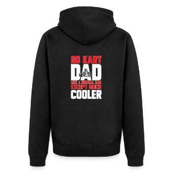 Go Kart Racing Karting Karting - Unisex Premium Organic Zip Hoodie - black - Back - Nico (187cm)