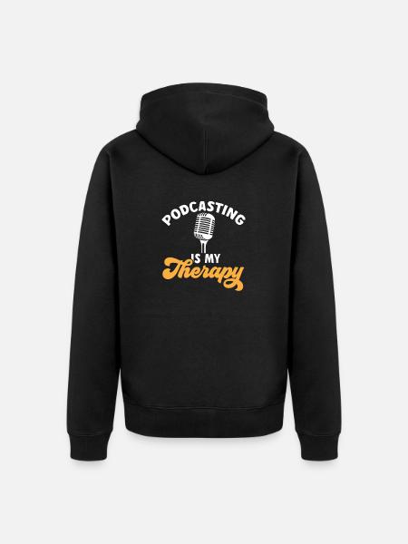 Podcaster Podcast - Unisex Premium Bio Zip Hoodie - Schwarz