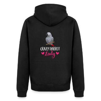 Graupapagei Perroquet gris d’Afrique Papagei - Veste à capuche bio Premium Unisexe - noir - Dos - Nico (187cm)