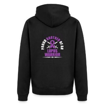 Lupus Conscience Proud Brother One - Veste à capuche bio Premium Unisexe - noir - Dos - Nico (187cm)