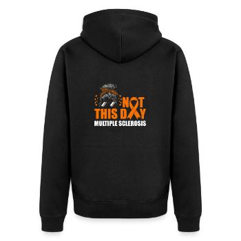 Mme Not Today - Sclérose en plaques - Veste à capuche bio Premium Unisexe - noir - Dos - Nico (187cm)