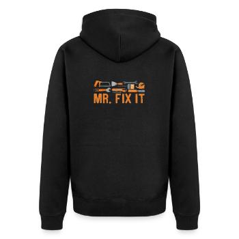Mr Fix It Funny Handyman Wrench Tools Briy Repair - Veste à capuche bio Premium Unisexe - noir - Dos - Nico (187cm)