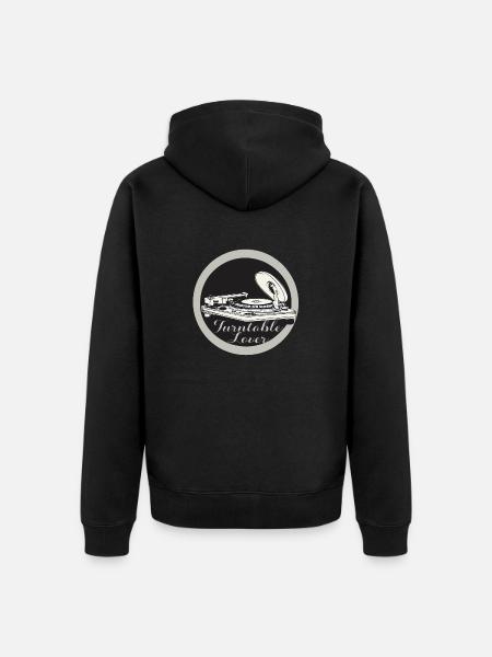 RECORD PLAYERS - Unisex Premium Organic Zip Hoodie - black