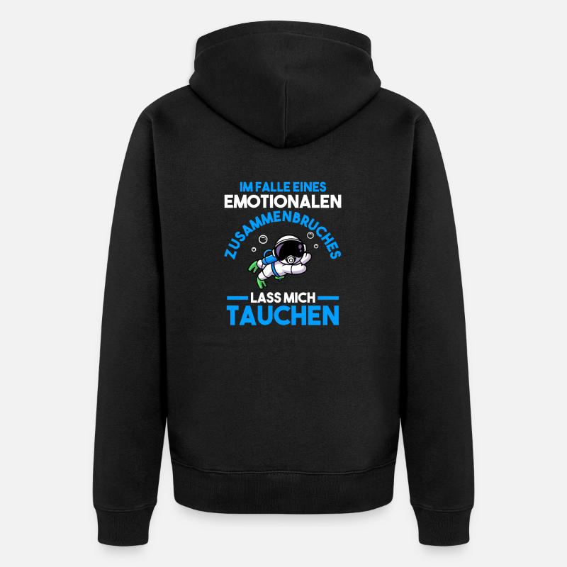 Schullehrer Lehrer - Unisex Premium Bio Zip Hoodie - Schwarz