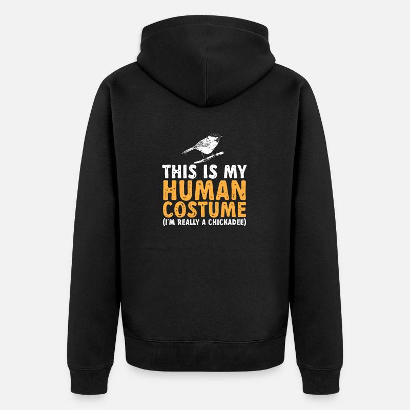 Observation des oiseaux mésanges - Veste à capuche bio Premium Unisexe - noir