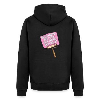 Les peintres qualifiés ne sont pas un travail professionnel bon marché - Veste à capuche bio Premium Unisexe - noir - Dos - Nico (187cm)