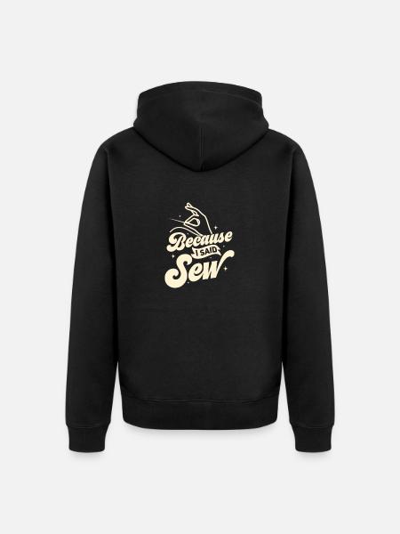 Parce que j’ai dit machine à coudre l’artisanat de couture - Veste à capuche bio Premium Unisexe - noir