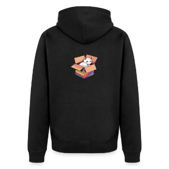 Pet Rainbow LGBTQ Community Cool Lesbienne Gay Pun - Veste à capuche bio Premium Unisexe - noir - Dos - Nico (187cm)