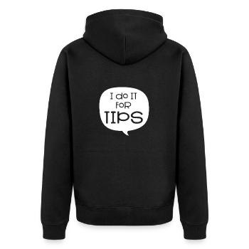 Diner Bar Waitress Waiter - Unisex Premium Organic Zip Hoodie - black - Back - Nico (187cm)