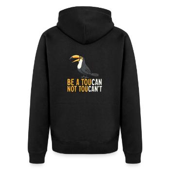 Toucan Bird Rainforest - Veste à capuche bio Premium Unisexe - noir - Dos - Nico (187cm)