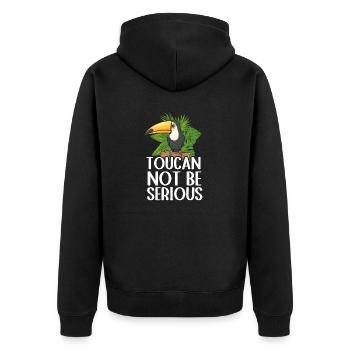Toucan Bird Rainforest - Veste à capuche bio Premium Unisexe - noir - Dos - Nico (187cm)