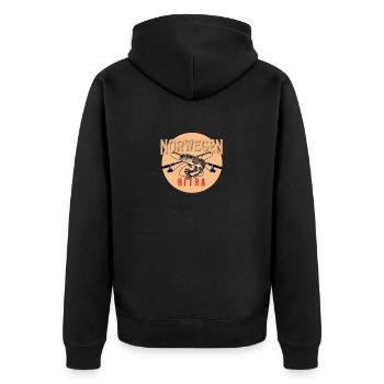 Vacances de pêche Voyage de pêche en Norvège Kristiansund - Veste à capuche bio Premium Unisexe - noir - Dos - Nico (187cm)