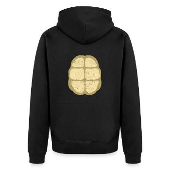 Funny Halloween Party DIY Turtle Tank - Unisex Premium Organic Zip Hoodie - black - Back - Nico (187cm)
