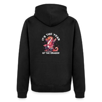 Nouvel An chinois Dragon Vietnam I Cadeau - Veste à capuche bio Premium Unisexe - noir - Dos - Nico (187cm)