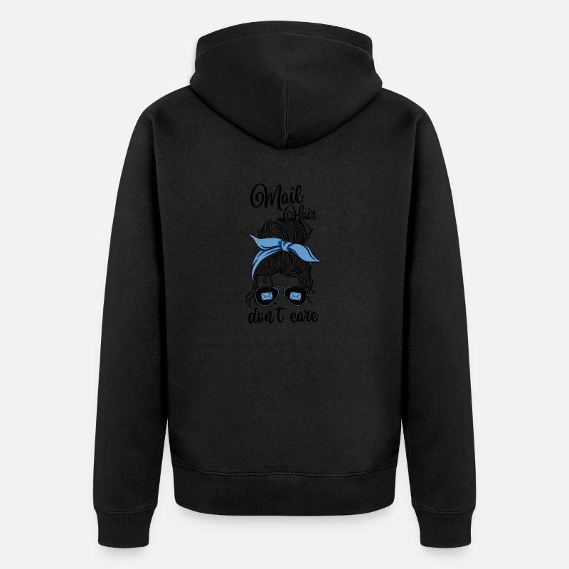 Postbote Postbotin Post Briefträger - Unisex Premium Bio Zip Hoodie - Schwarz