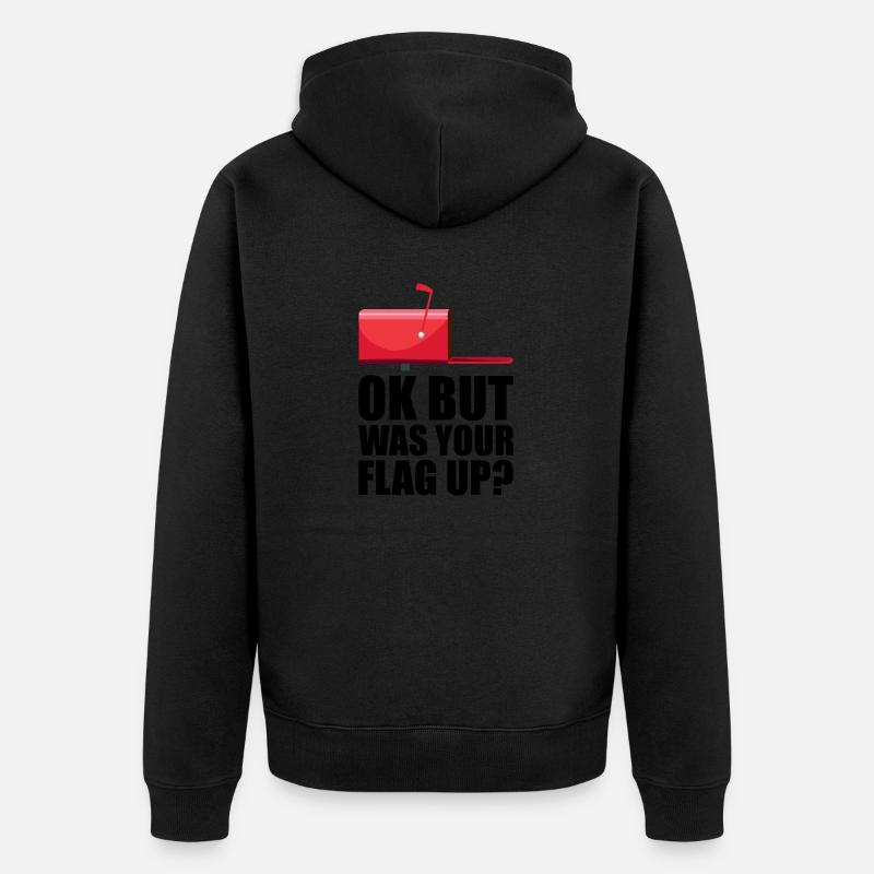 Postbote Postbotin Post Briefträger - Unisex Premium Bio Zip Hoodie - Schwarz