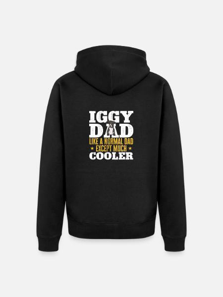 Italian Greyhound Greyhound Dogs - Unisex Premium Organic Zip Hoodie - black