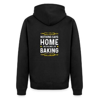 Odeur de cuisson - Veste à capuche bio Premium Unisexe - noir - Dos - Nico (187cm)