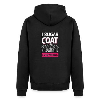 I Enrobage de sucre tout - Veste à capuche bio Premium Unisexe - noir - Dos - Nico (187cm)