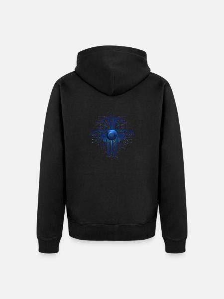 Maschinelles Lernen, KI, Deep-Learning-Programmierer - Unisex Premium Bio Zip Hoodie - Schwarz