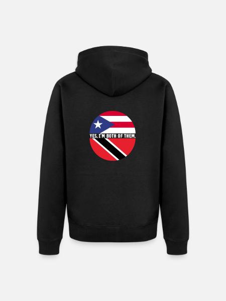 Drapeau de Trinité-et-Tobago - Veste à capuche bio Premium Unisexe - noir