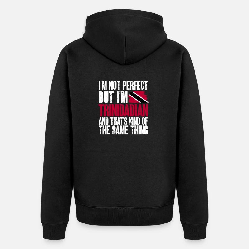 Drapeau de Trinité-et-Tobago - Veste à capuche bio Premium Unisexe - noir
