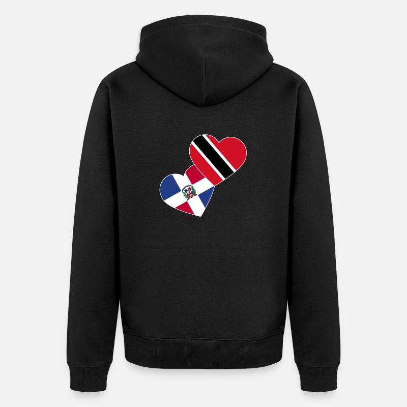 Drapeau de Trinité-et-Tobago - Veste à capuche bio Premium Unisexe - noir