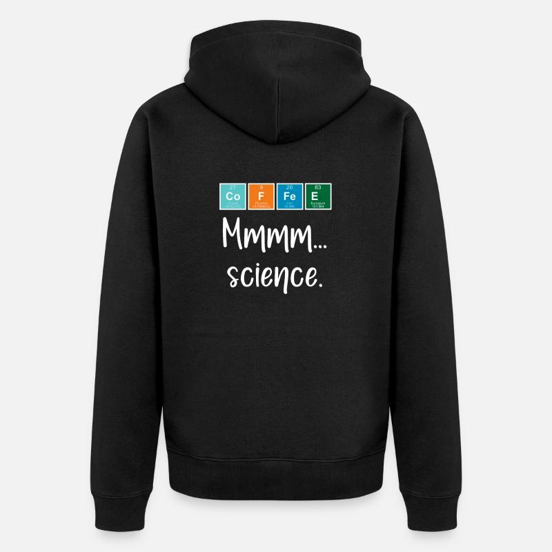 CAFÉ - Mmmm... science - Veste à capuche bio Premium Unisexe - noir