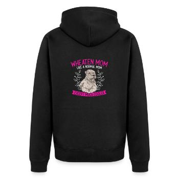 Terrier irlandais à enrobage doux - Veste à capuche bio Premium Unisexe - noir - Dos - Nico (187cm)
