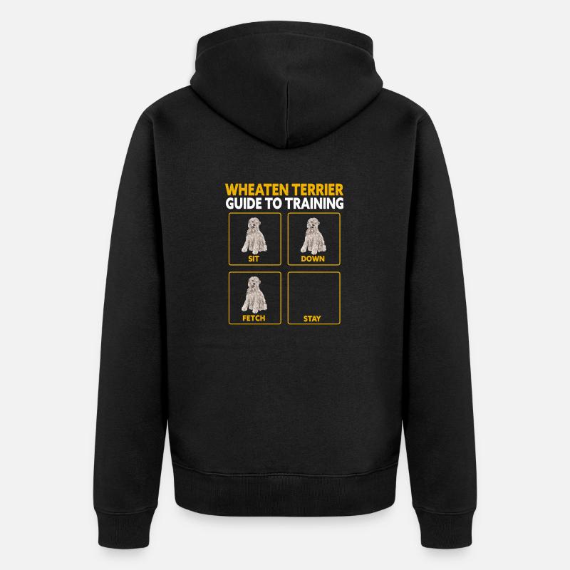 Terrier irlandais à enrobage doux - Veste à capuche bio Premium Unisexe - noir
