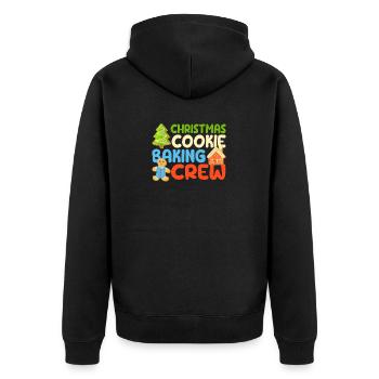 Équipe de cuisson de biscuits de Noël Assortiment amusant - Veste à capuche bio Premium Unisexe - noir - Dos - Nico (187cm)