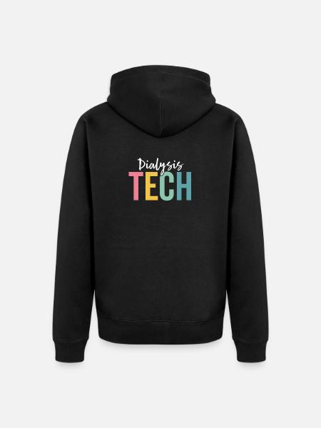 Dialysis Tech Hemodialysis Nephrology Nurse - Unisex Premium Organic Zip Hoodie - black