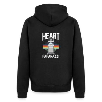 Kardiologe Medizinische Sonographie Ultraschall - Unisex Premium Bio Zip Hoodie - Schwarz - Hinten - Nico (187cm)