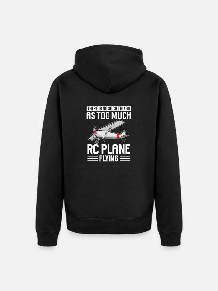 Modèle d’avion télécommandé - Veste à capuche bio Premium Unisexe - noir