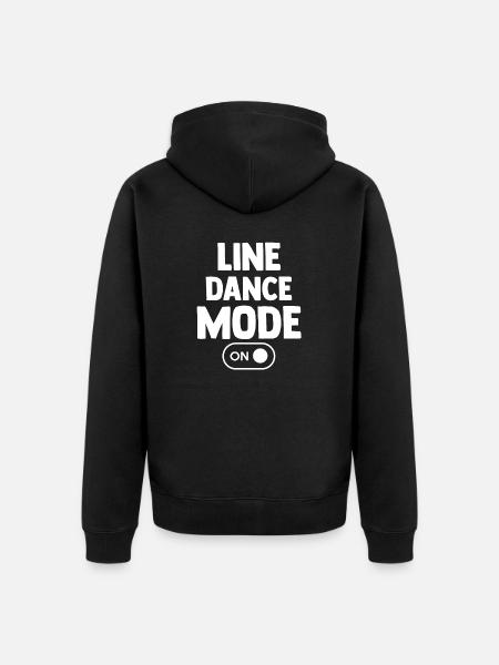 Line Dance Dancer - Unisex Premium Organic Zip Hoodie - black