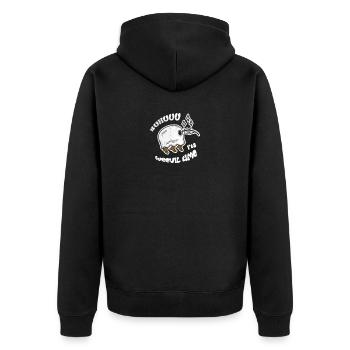 Its Weevil Time Weevil Ghost Ghost - Unisex Premium Organic Zip Hoodie - black - Back - Nico (187cm)