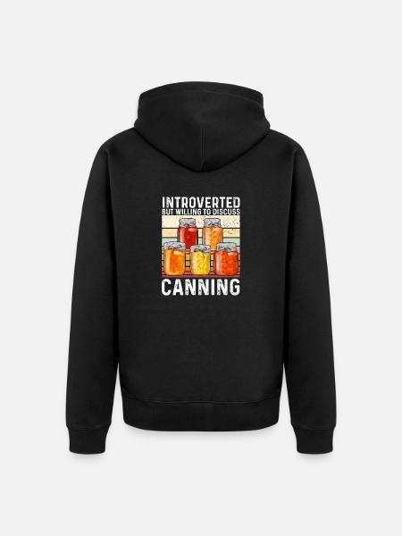 Einmachen Einkochen Lebensmitteln Konservieren - Unisex Premium Bio Zip Hoodie - Schwarz
