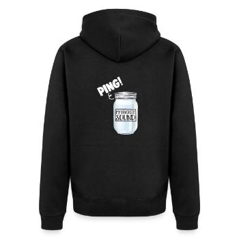 Mise en conserve, mise en conserve, mise en conserve, conservation des aliments - Veste à capuche bio Premium Unisexe - noir - Dos - Nico (187cm)