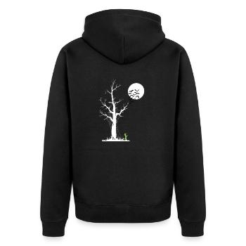 Zombie Tree, Réveil Zombie - Veste à capuche bio Premium Unisexe - noir - Dos - Nico (187cm)