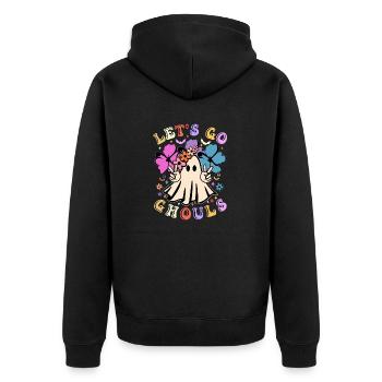 Costume d’Halloween - Lets Go Ghouls Creepy - Veste à capuche bio Premium Unisexe - noir - Dos - Nico (187cm)