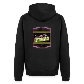 lgbtq love 30th anniversary funny activist tshirts - Unisex Premium Bio Zip Hoodie - Schwarz - Hinten - Nico (187cm)
