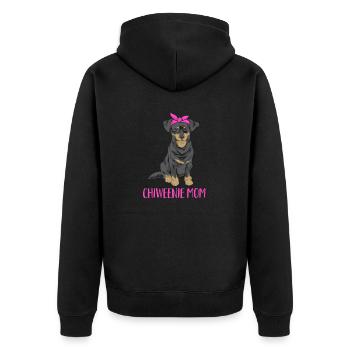 Chiweenie Chien - Veste à capuche bio Premium Unisexe - noir - Dos - Nico (187cm)