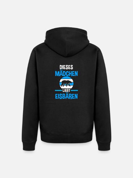 Eisbär Eisbären - Unisex Premium Bio Zip Hoodie - Schwarz