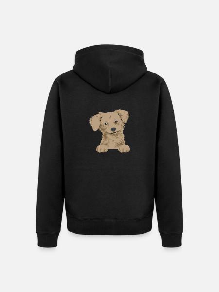 Chiweenie Chien - Veste à capuche bio Premium Unisexe - noir