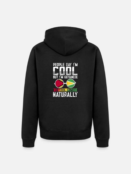 Guyana Flag Guyanese Guyana - Unisex Premium Organic Zip Hoodie - black
