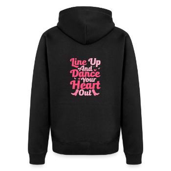 Alignez-vous et dansez à tue-tête Line Dance Countr - Veste à capuche bio Premium Unisexe - noir - Dos - Nico (187cm)