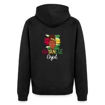 Guyana Flag Guyanais Guyanais - Veste à capuche bio Premium Unisexe - noir - Dos - Nico (187cm)