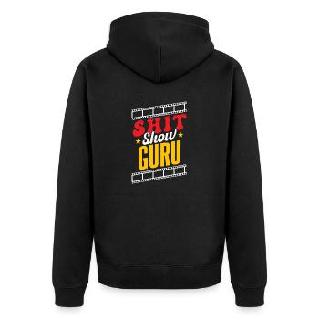 Shit Show Guru - Veste à capuche bio Premium Unisexe - noir - Dos - Nico (187cm)