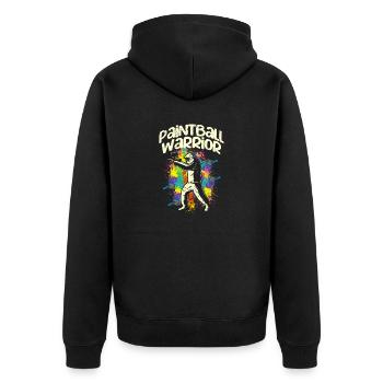 Paintball Warrior Paintballing Player Anniversaire - Veste à capuche bio Premium Unisexe - noir - Dos - Nico (187cm)